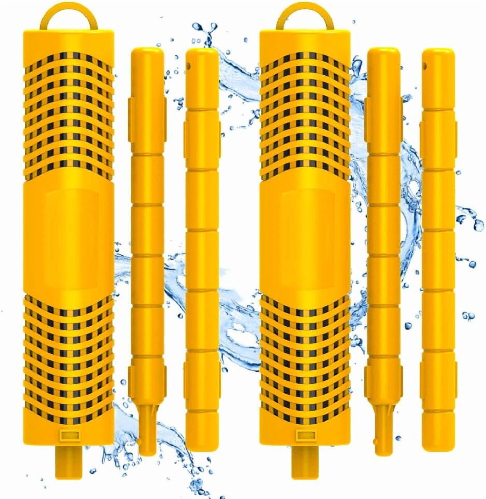 SPA Mineral Sticks for Hot Tub, Hot Tub Stick with 4 Months Lifetime Universal for Hot Tub & Pool, Spa Mineral Cartridge Keeps Water Crystal Clear (Yellow,2-Pack)