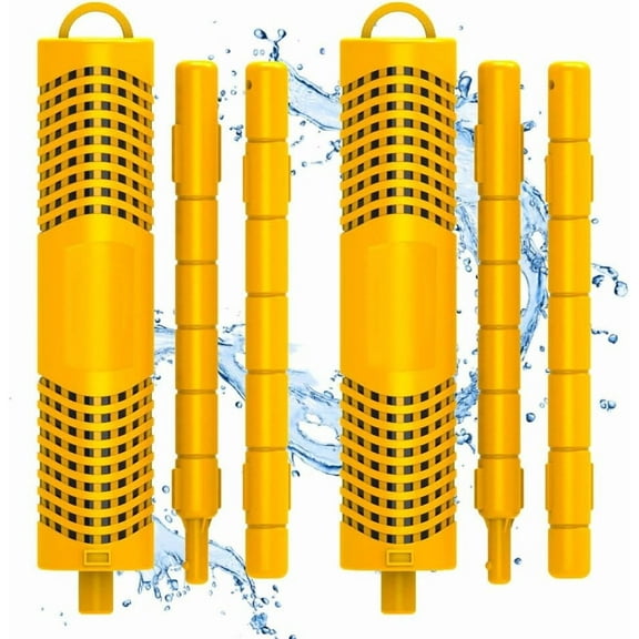 SPA Mineral Sticks for Hot Tub, Hot Tub Stick with 4 Months Lifetime Universal for Hot Tub & Pool, Spa Mineral Cartridge Keeps Water Crystal Clear (Yellow,2-Pack)