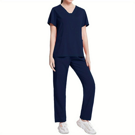 SPA Overalls Scrubs Medical Uniforms Scrubs Pants Doctor Workwear Women Nurse Thin Breathable Medical Scrub Uniform Elastic
