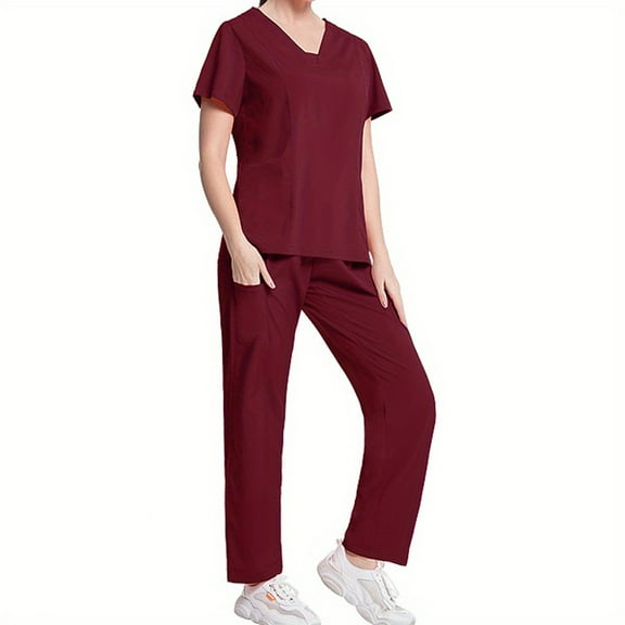 SPA Overalls Scrubs Medical Uniforms Scrubs Pants Doctor Workwear Women Nurse Thin Breathable Medical Scrub Uniform Elastic