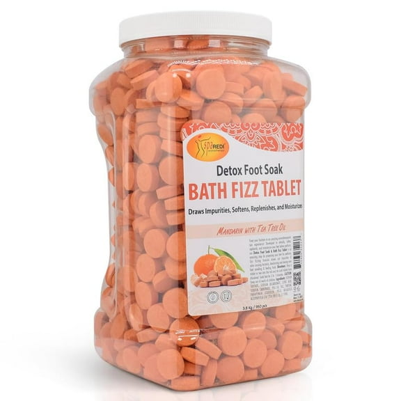 SPA REDI - Bath Fizz 950 Tablets, Mandarin, Uplifting Aroma, 128oz