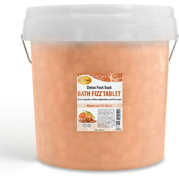 SPA REDI - Bath Fizz Tablets - Mandarin Scented - 2500 Tablets - 3 Gal Pail