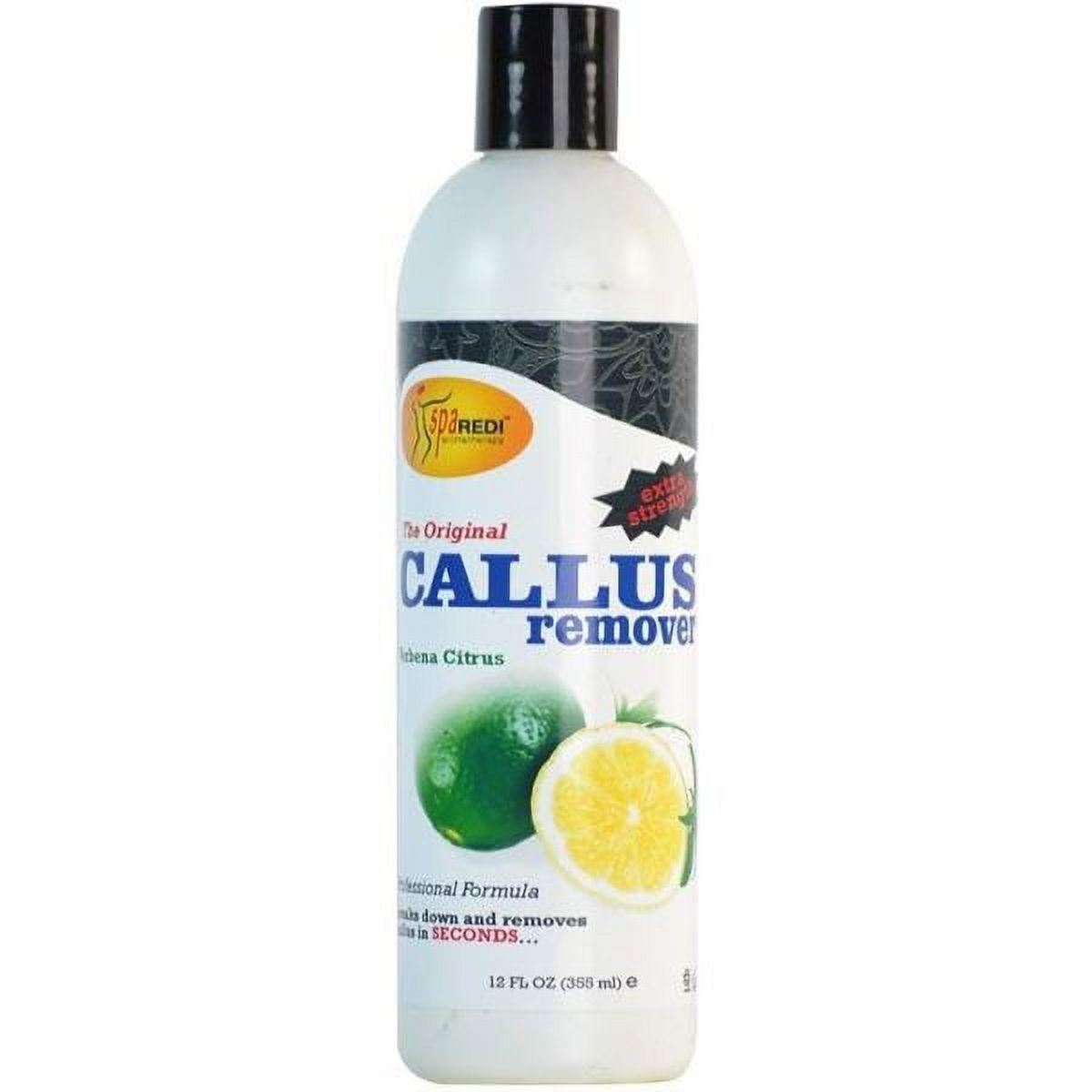 SPA REDI - Callus Remover for Feet Gel, Lemon and Lime, 12 Oz - Professional Pedicure Foot Care - Removes Toughest Calluses in Seconds and Smooths Dry Cracked Heels
