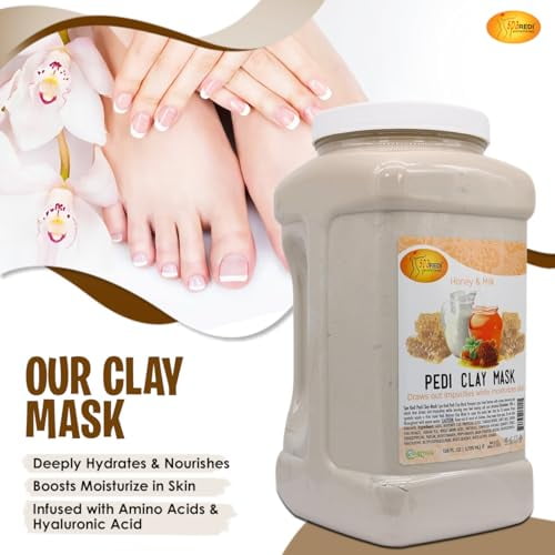 SPA REDI - Clay Mask, Milk and Honey, 128 Oz - Pedicure and Body Deep ...