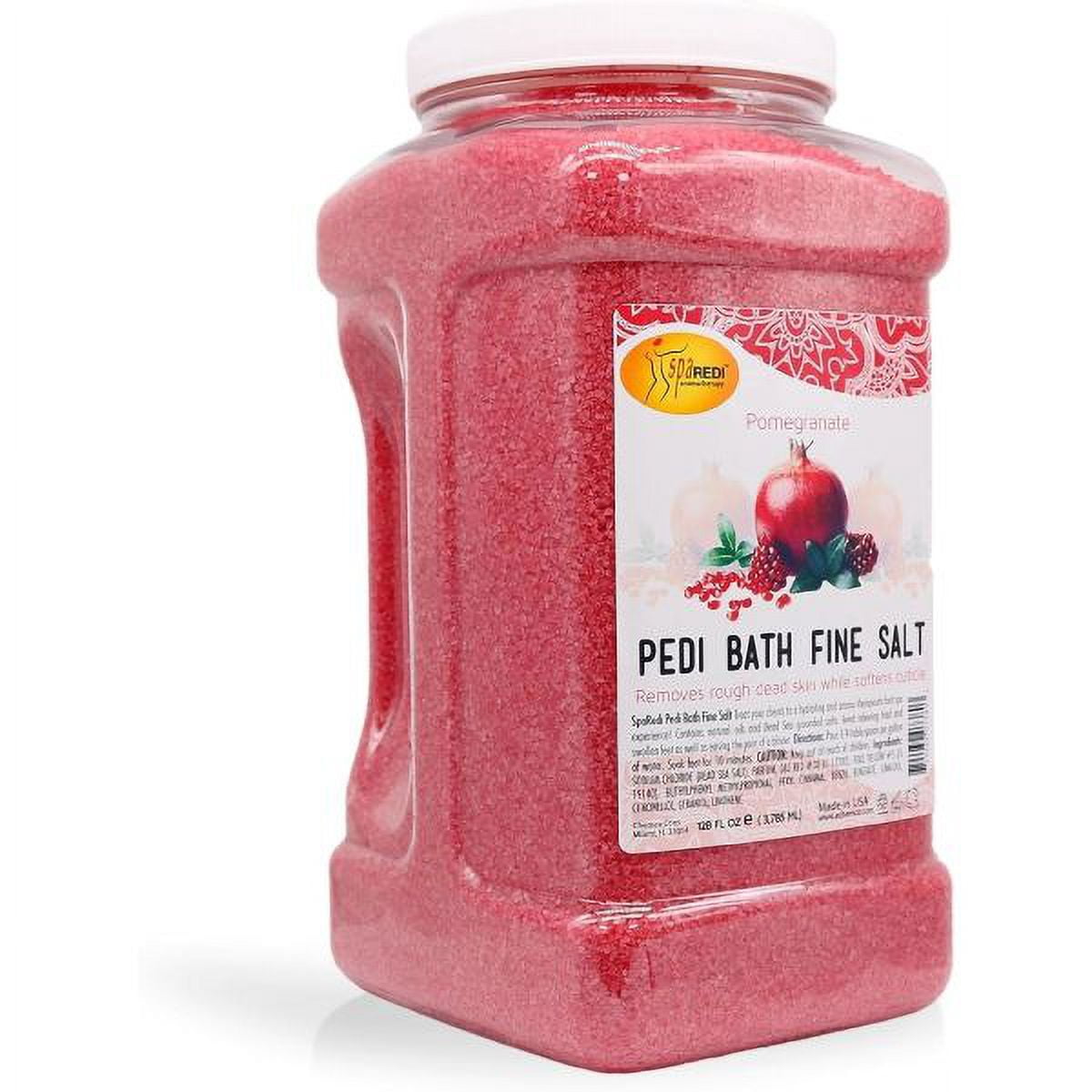 SPA REDI Detox Foot Soak Pedicure and Bath Fine Salt, Pomegranate