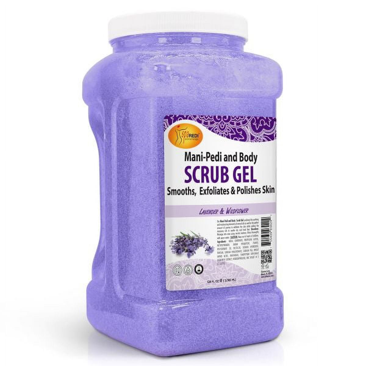 SPA REDI Exfoliating Scrub Pumice Gel, Lavender and Wildflower, 128