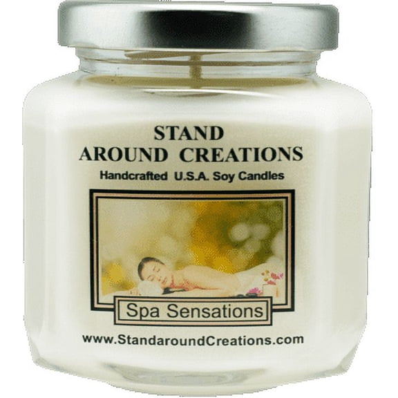 SPA SENSATIONS HEX 6-OZ. ALL NATURAL SOY CANDLE