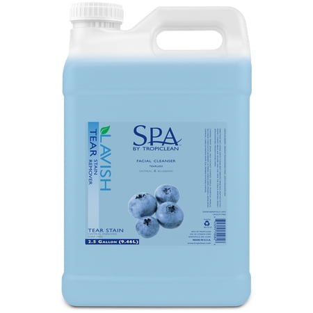 SPA by TropiClean Tear Stain Remover for Dogs, 2.5 gal - Ready to Use - Removes Stains - All Coats