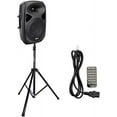SPA12 12" Portable PA Speaker System With Metal Tripod Stand Combo Kit