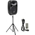 10" Portable PA Speaker System With Metal Tripod Stand Combo Kit Power