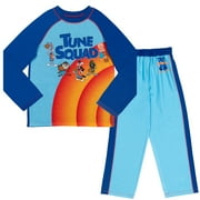 SPACE JAM Looney Tunes Little Boys Pullover Pajama Shirt and Pants Sleep Set Little Kid to Big Kid