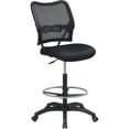thumbnail image 1 of SPACE Seating Deluxe AirGrid® Back Drafting Chair with Mesh Seat and Adjustable Footring and Nylon Base, 1 of 8