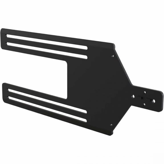 SPACEPOLE KIOSK STRAIGHT BRACKET ADDON FOR PAYMENT PLATES TO 1522IN PORTRAIT MODE SCREENS BLACK