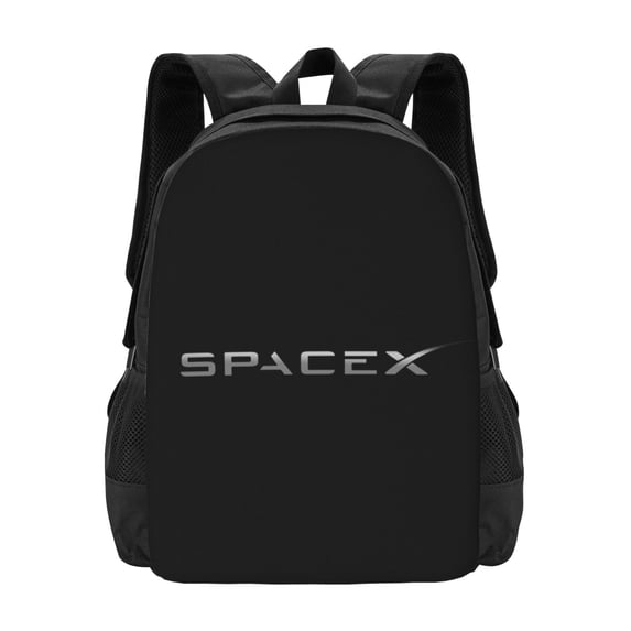 SPACEX Backpack Laptop Bag Shoulders Casual Travel Hiking Camping Lightweight Daypack