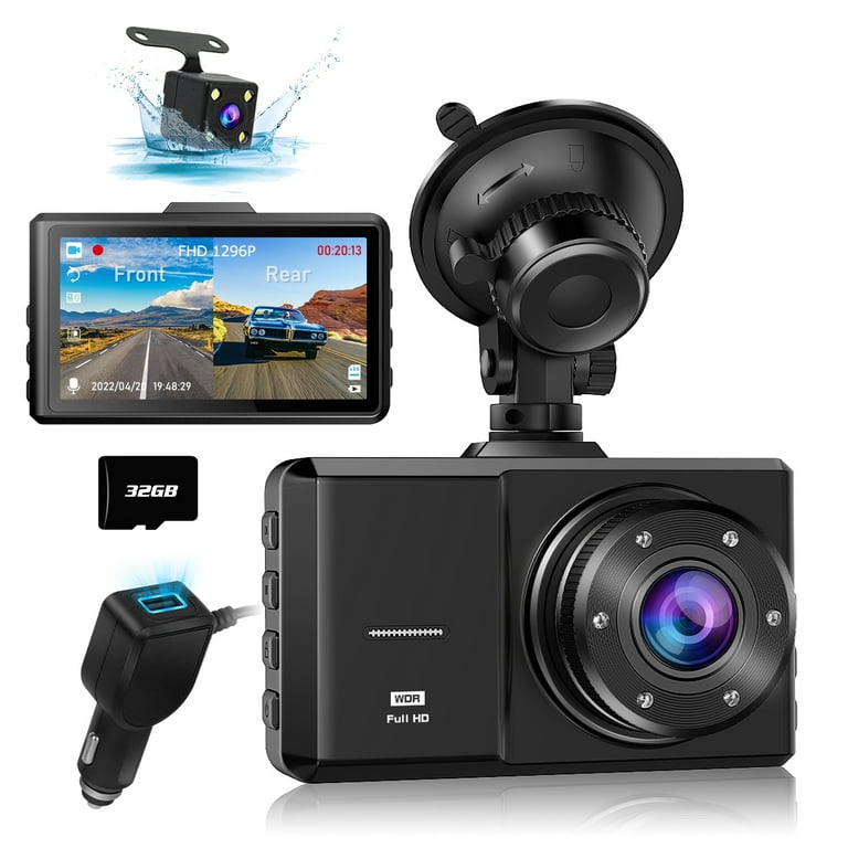 SPADE Dash Cam 1296P FHD, 3