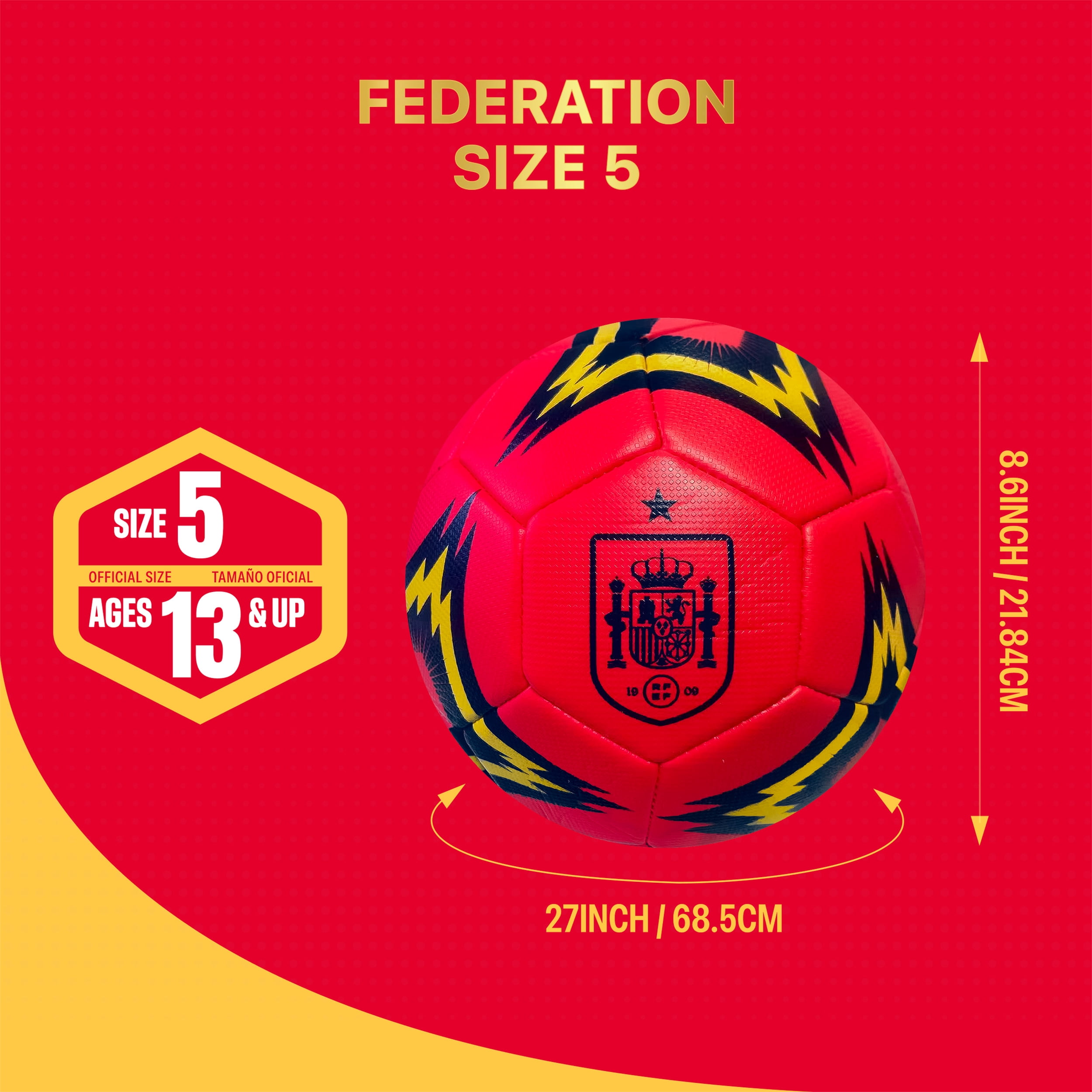 SPAIN FEDERATION SOCCER BALL #5