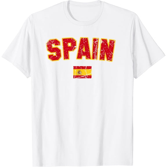 SPAIN Flag | Men Women Kids | Vintage SPAIN T-Shirt