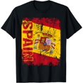 thumbnail image 1 of SPAIN Flag Vintage Distressed, SPAIN T-Shirt mens t dhirt men，black，women，misfits，journey ，boys, 1 of 4