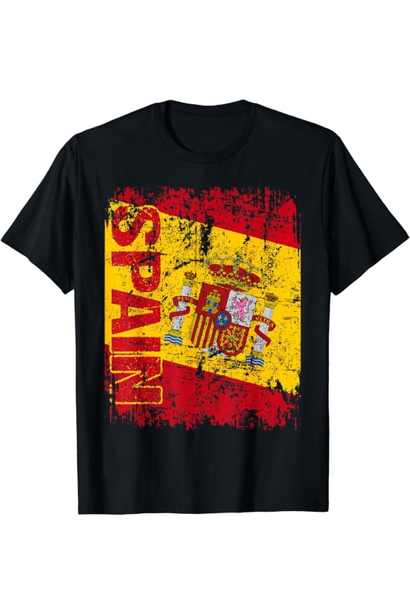 SPAIN Flag Vintage Distressed, SPAIN T-Shirt mens t dhirt men,black,women,misfits,journey ,boys