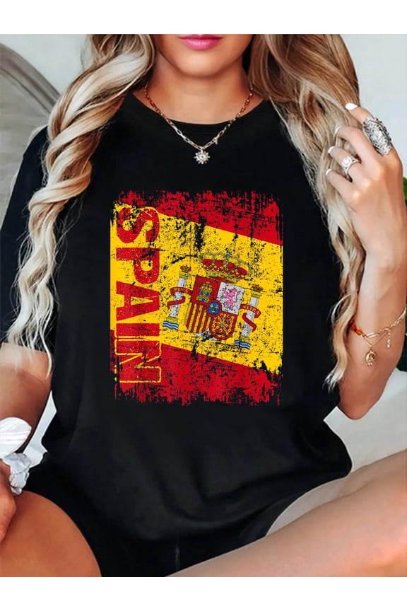 SPAIN Flag Vintage Distressed SPAIN T-Shirt