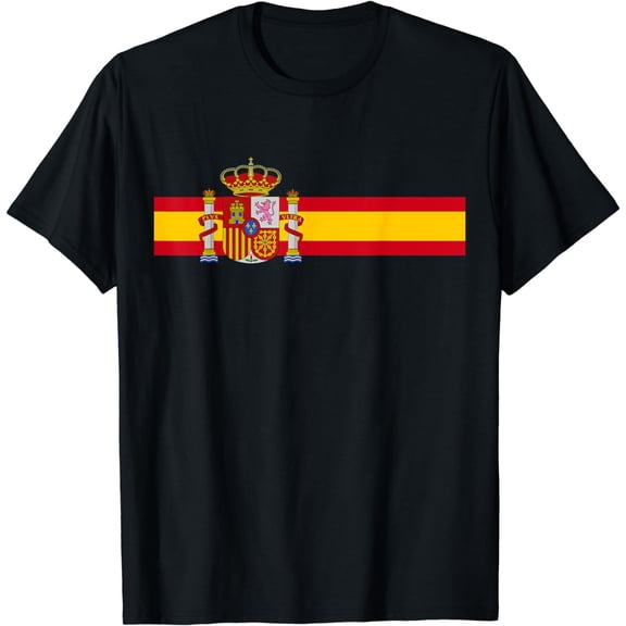 SPAIN NATIONAL FLAG ESPANA COLOR BAND MADRID, BARCELONA T-Shirt mens t hirt men，black，women，misfits，journey ，boys