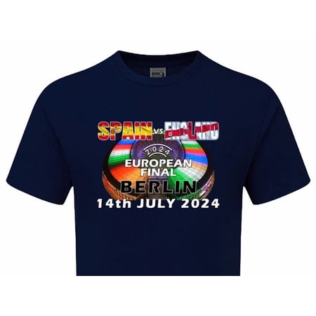SPAIN vs ENGLAND European Cup FINAL 2024 Tshirt Euro Football Team Flag Berlin
