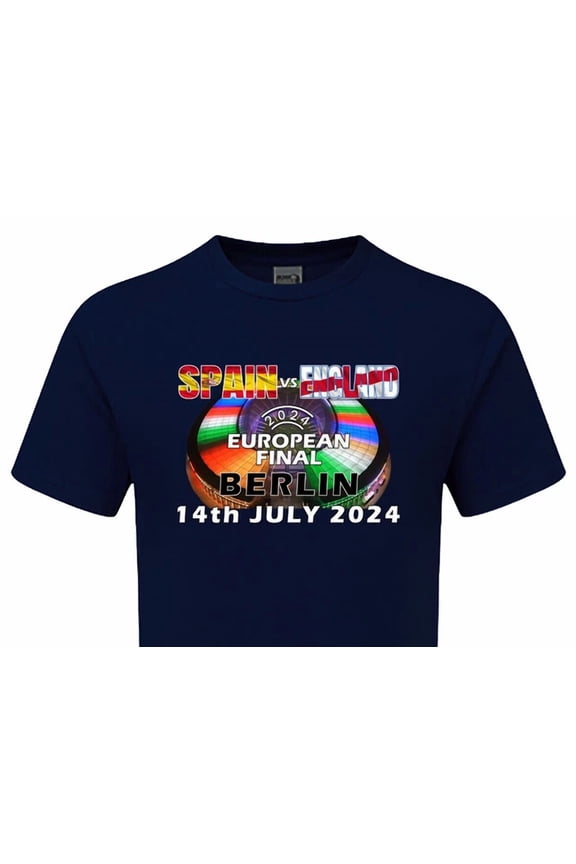 SPAIN vs ENGLAND European Cup FINAL 2024 Tshirt Euro Football Team Flag Berlin