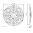 thumbnail image 1 of SPAL 30100400 16" Puller Fan 12 Volt Low Profile Straight Blade 1074 cfm VA18-AP10/C-41A, 1 of 6