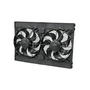 Spal Advanced Technologies Dual 12in Puller Fan Curved Blade 3168 CFM