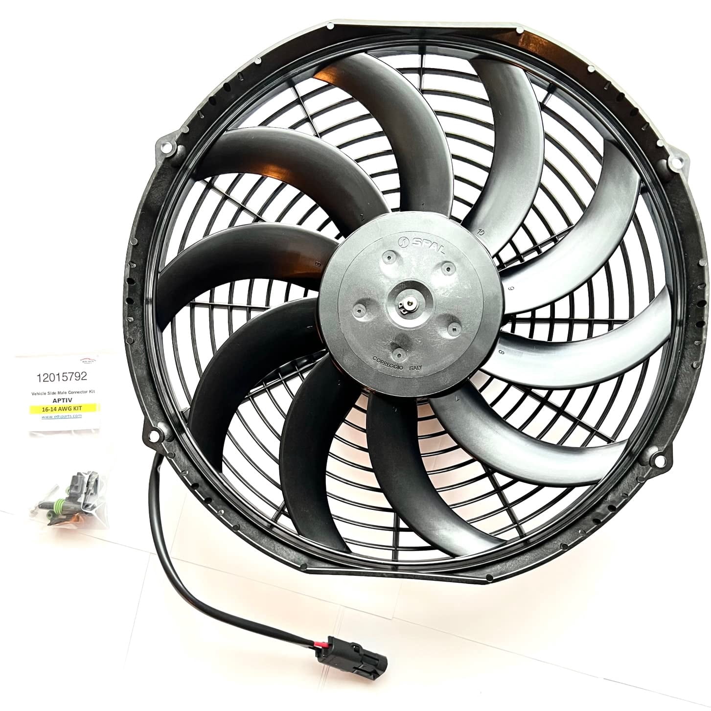 SPAL 78-1560 781560 Condenser 12 Volt 12 Inch 1451 CFM Puller Fan ...