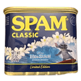 thumbnail image 1 of SPAM Classic Canned Meats, 7 G of Protein (14% DV) Per Serving, Shelf-Stable, 12 oz Aluminum Can, 1 of 3