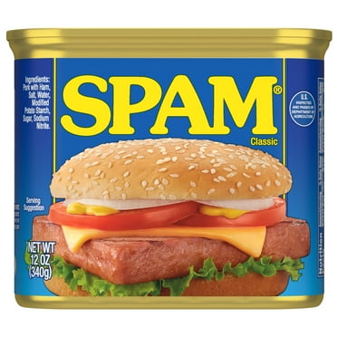 SPAM Classic, 7 G of Protein Per Serving, Shelf-Stable, 12 oz Aluminum Can