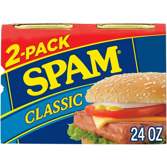 SPAM Classic Canned Meats, 12 oz Aluminum Can (2 Pack)