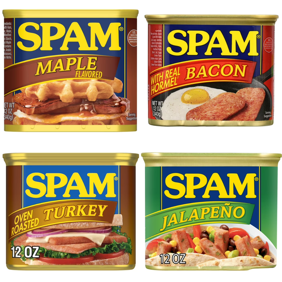 SPAM Shelf-Stable Luncheon Meat Pantry Pack 12 oz, 4