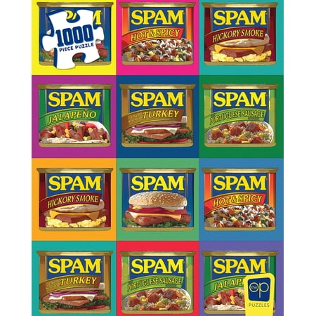 SPAM Sizzle. Pork. and. Mmm.® 1000 Piece Jigsaw Puzzle | Officially Licensed SPAM Merchandise | Collectible Puzzle Featuring Favorite Canned Meat Product