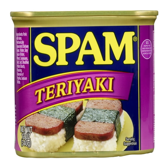 SPAM Teriyaki, Shelf-Stable Meat, 12 oz Aluminum Can