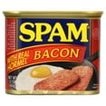 thumbnail image 1 of SPAM with Real HORMEL Bacon, 12 oz Aluminum Can, Canned Meats, 7 G Protein per Serving, 1 of 14