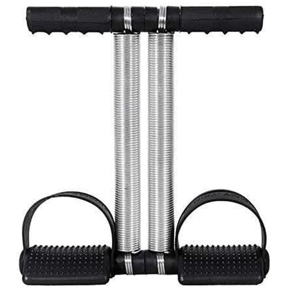 SPANCARE PHARMCEUTICALS Double Spring Tummy Trimmer, Black (Pack of 1), Black, Medium