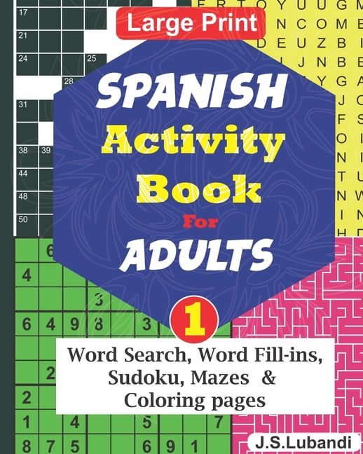 JAJA BOOKS; J S LUBANDI SPANISH Activity Book for ADULTS; 1