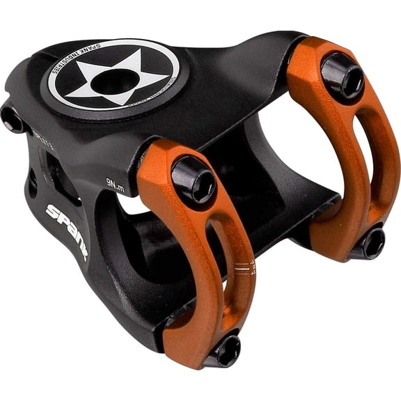 SPANK SPLIT Stem 38mm Orange Aluminum | Ultra-Short Stack Height And True 0-Deg