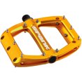 thumbnail image 1 of Spank Spoon 110 Platform Pedals 9/16" Concave Alloy Body Replaceable Pins Gold, 1 of 2