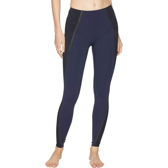 SPANX Exposed Mesh Leggings Lapis Night Medium