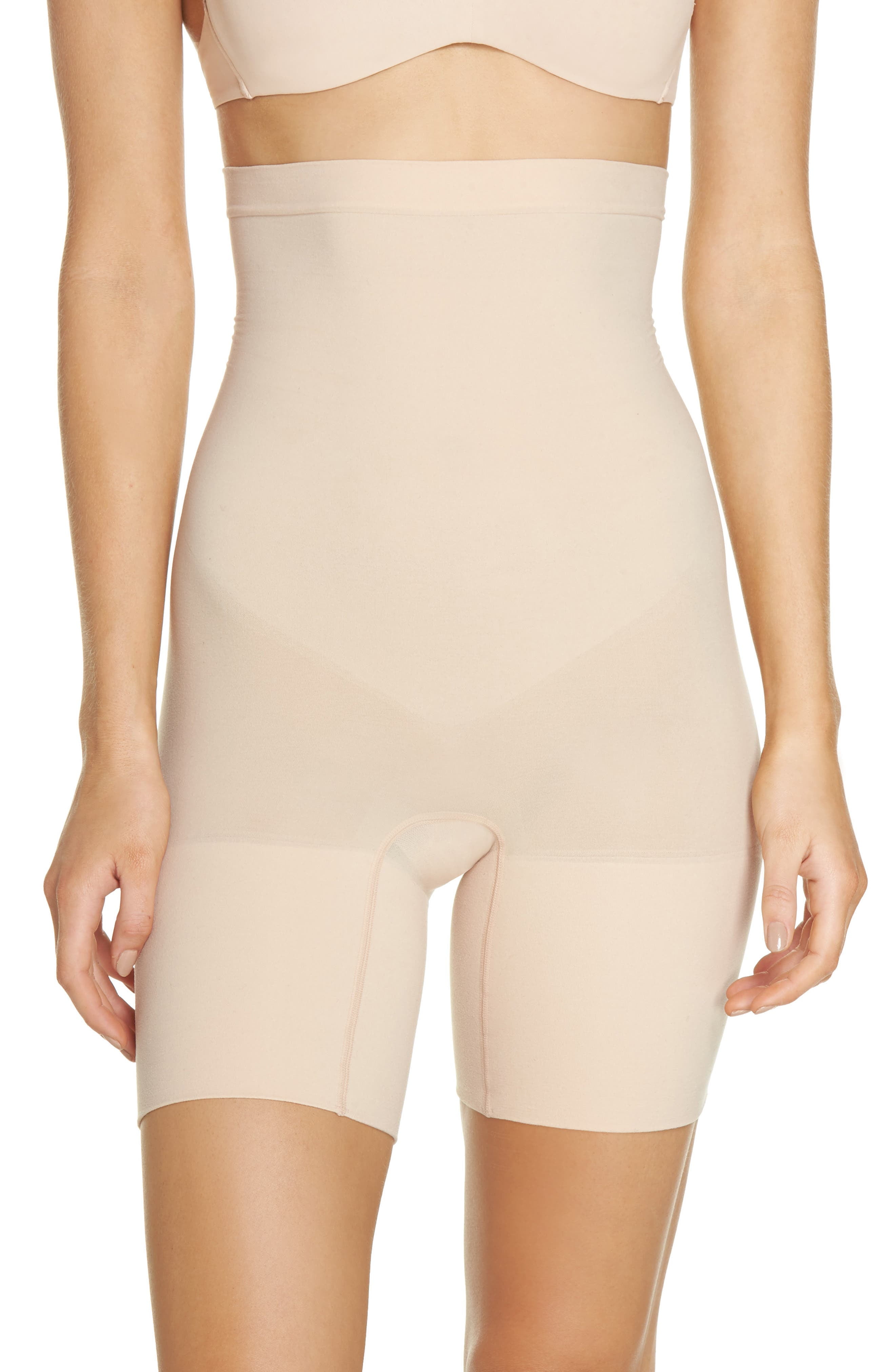 SPANX HIGHER POWER SHORT IN SOFT NUDE SZ M 