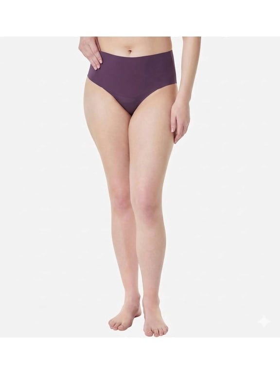 supersmooth Undie-tectable Briefs, Large, Prune
