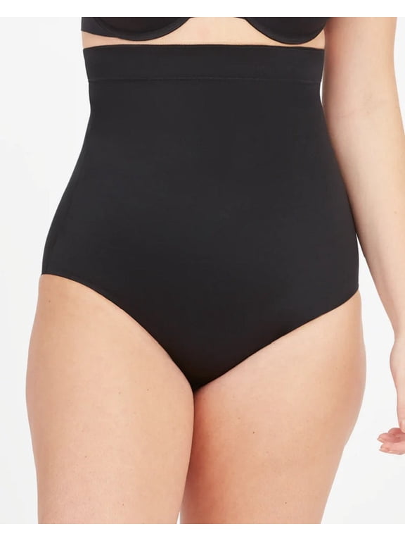 Suit Your Fancy High-Waisted Brief (Very Black, XL) - Style 10237R