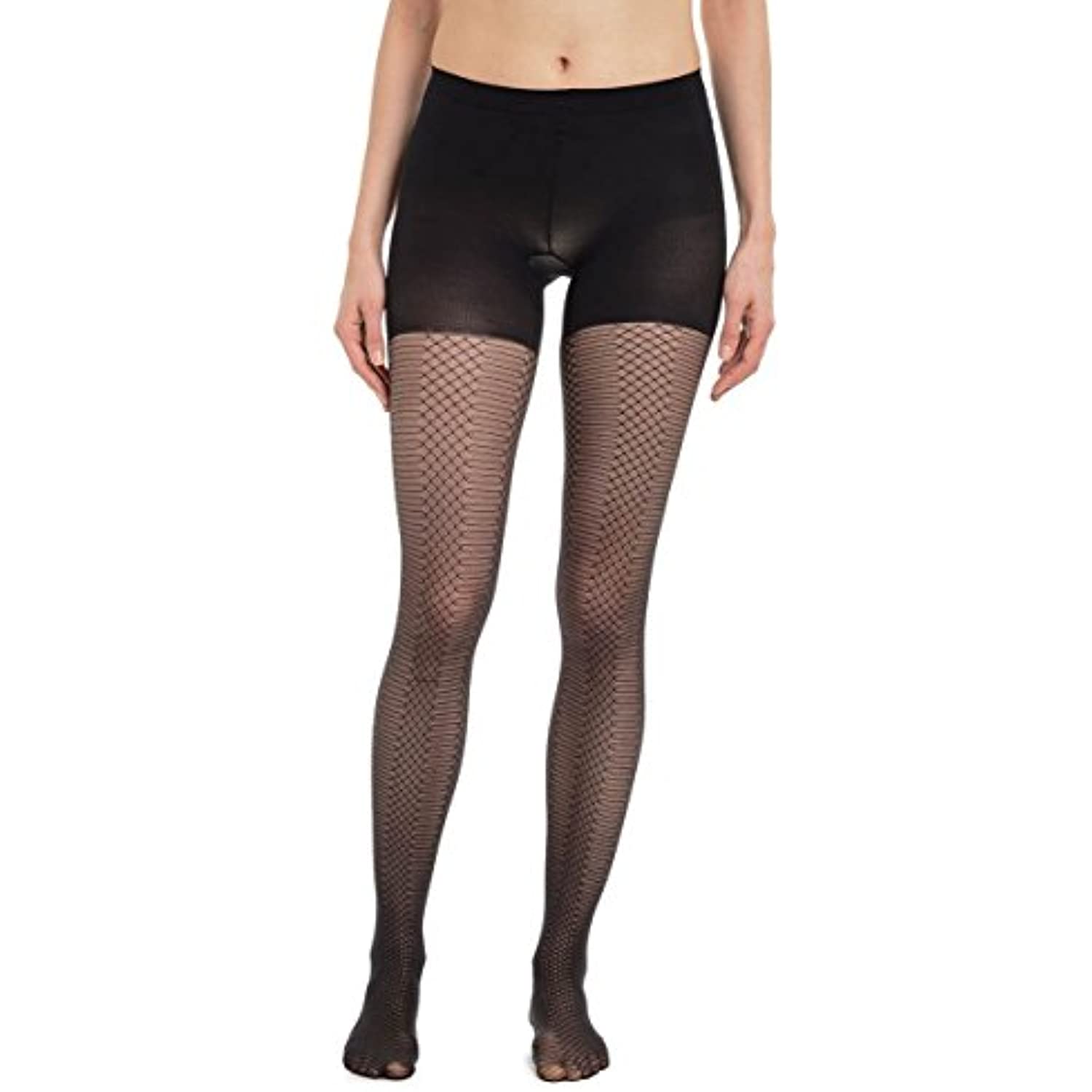 SPANX Takes Off` Patterned Shaping Tights Den Black, Size C at   Women's Clothing store