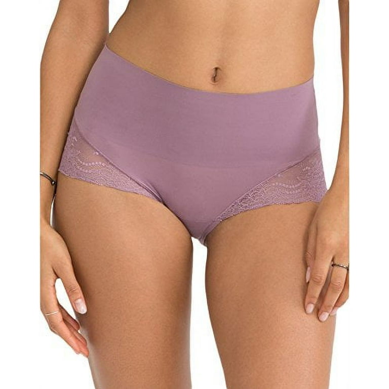 SPANX Undie-Tectable Lace Hi-Hipster Panty, mulberry shadow, xl