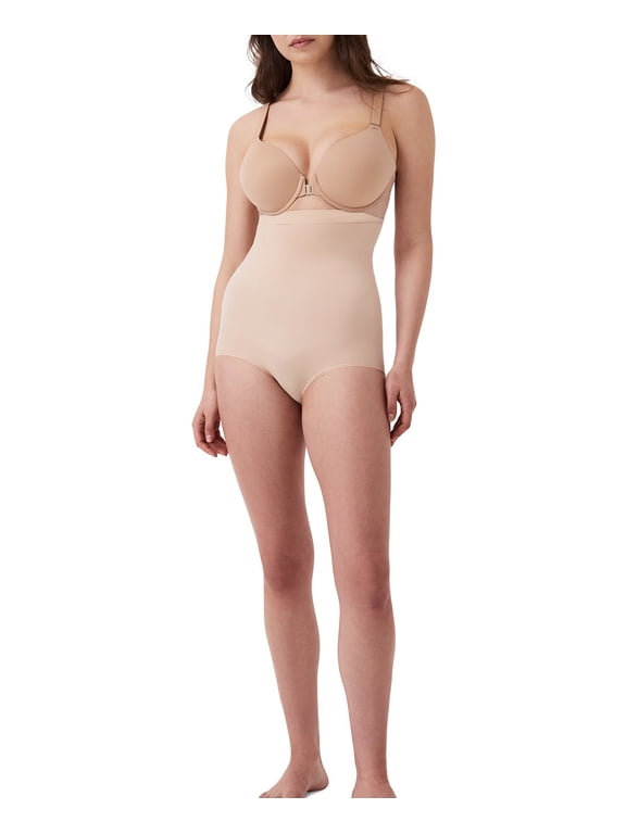 Women's High-Waisted Shaping Briefs 10399R, Soft Nude, 3X
