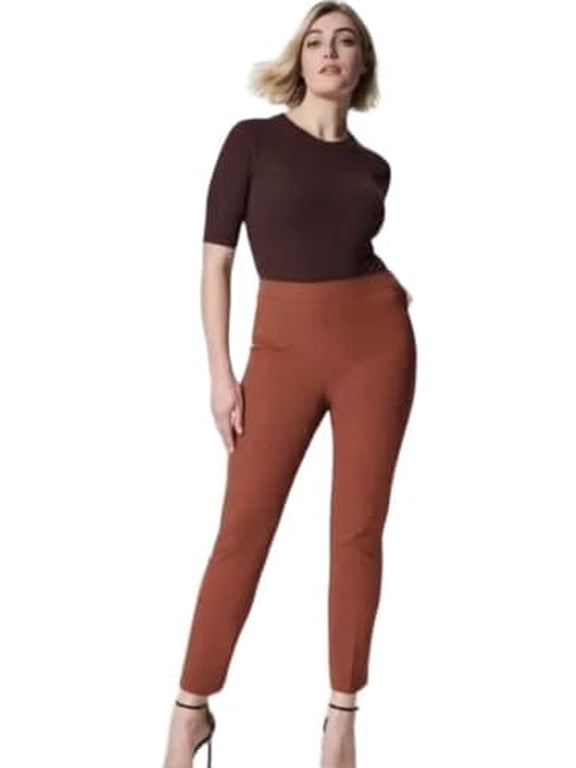 Women's On-The-Go Ankle Slim Straight Pants, Bronze Glow, Small Petite