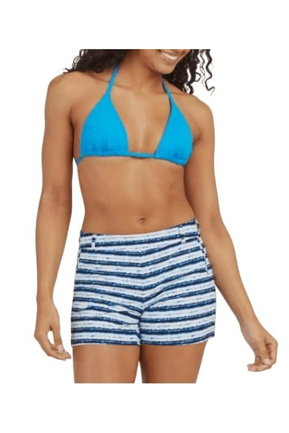 Womens 4" Sunshine Shorts, Blue Painted Stripe, Medium